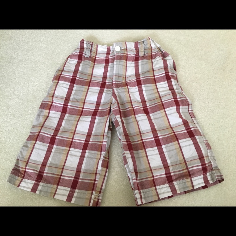 Boys shorts size 8 slim plaid
